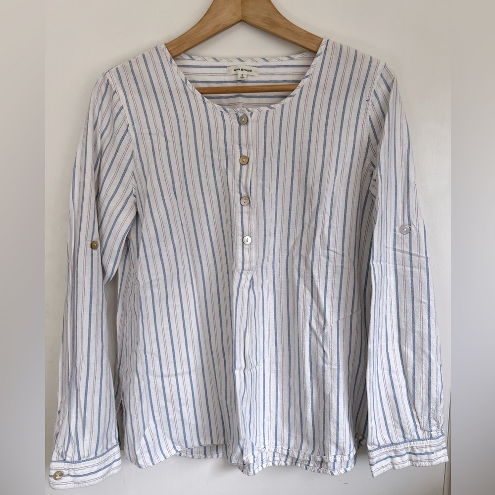Max Studio Stripe Top Size Small